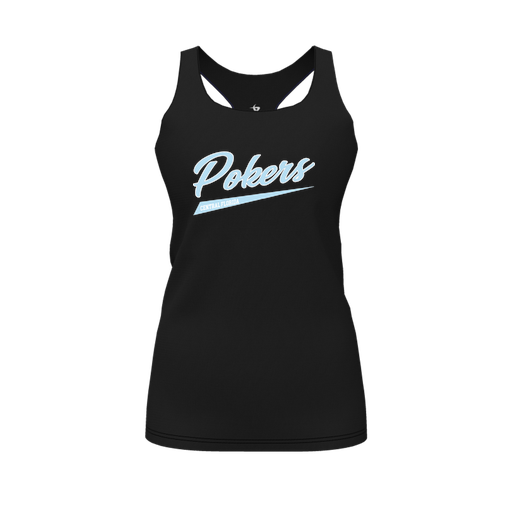 [FT0TRBBK-FYS-LOGO2] Decker Racerback Tank Top (Female Youth S, Black, Logo 2)