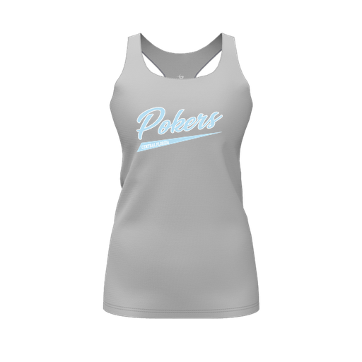 [FT0TRBGY-FYS-LOGO2] Decker Racerback Tank Top (Female Youth S, Gray, Logo 2)