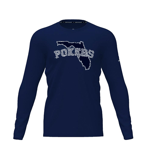 [FTLCDFNV-YXS-LOGO1] Dri Fit Performance T-Shirt (Youth XS, Navy, Logo 1, Long Sleeve)