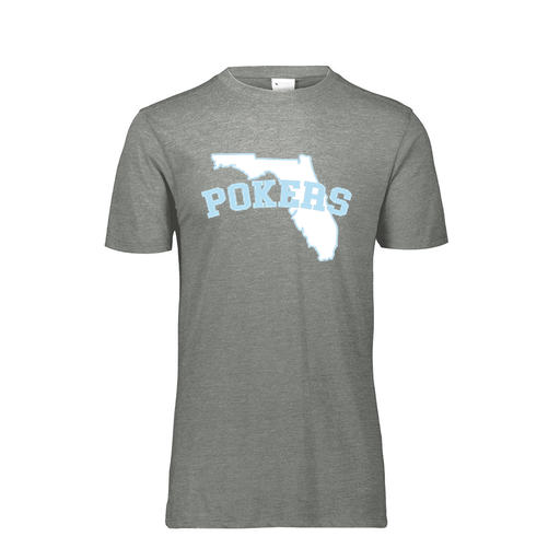 [FTSCUBGY-YS-LOGO1] Decker Youth Tri-Blend T-Shirt - Short Sleeve (Youth S, Gray, Logo 1)