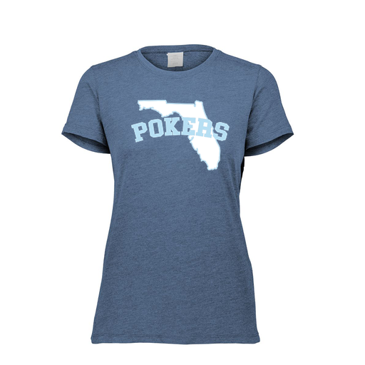 [FTSCUBNV-FAXS-LOGO1] Decker Women's Tri-Blend T-Shirt - Short Sleeve (Female Adult XS, Navy, Logo 1)