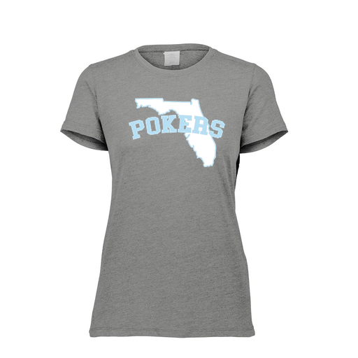 [FTSCUBGY-FAXS-LOGO1] Decker Women's Tri-Blend T-Shirt - Short Sleeve (Female Adult XS, Gray, Logo 1)