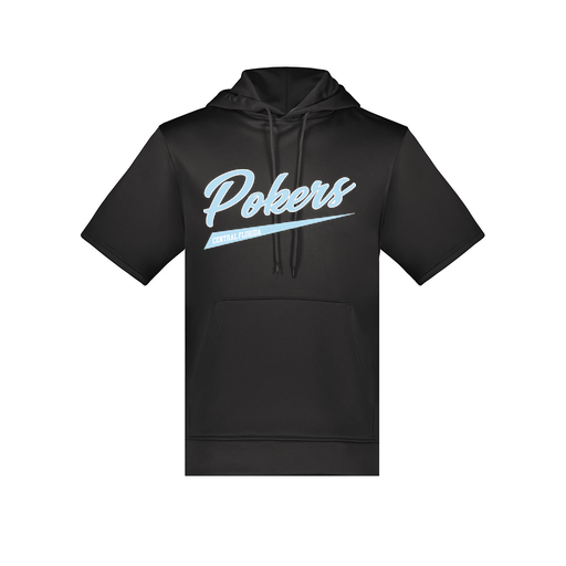 [6871.080.S-LOGO2] Men's Dri Fit Short Sleeve Hoodie (Adult S, Black, Logo 2)