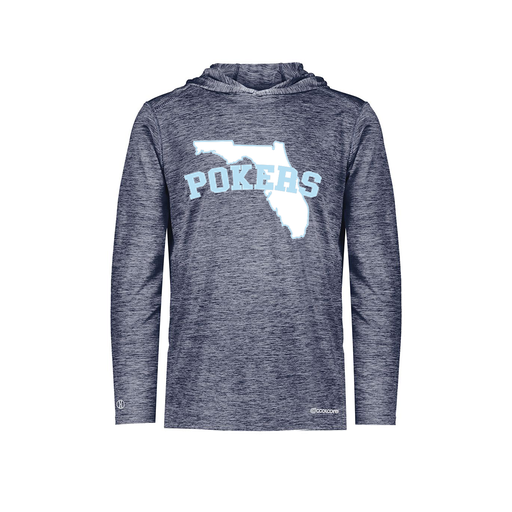 [FOLHCGNV-AS-LOGO1] Decker Men's Charge Hoodie (Adult S, Navy, Logo 1)