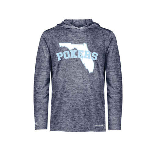 [FOLHCGNV-YS-LOGO1] Decker Youth Charge Hoodie (Youth S, Navy, Logo 1)