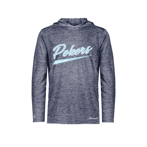 [FOLHCGNV-YS-LOGO2] Decker Youth Charge Hoodie (Youth S, Navy, Logo 2)