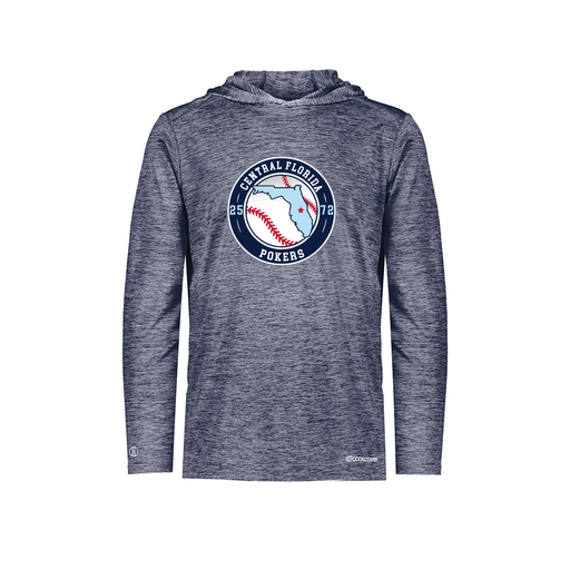 [FOLHCGNV-YS-LOGO3] Decker Youth Charge Hoodie (Youth S, Navy, Logo 3)