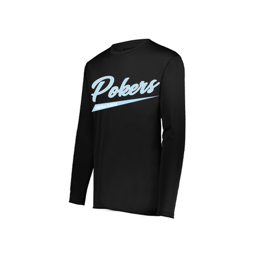 [222822.080.XS-LOGO2] Men's LS Smooth Sport Shirt (Adult XS, Black, Logo 2)