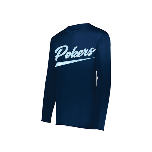 [222822.065.XS-LOGO2] Men's LS Smooth Sport Shirt (Adult XS, Navy, Logo 2)