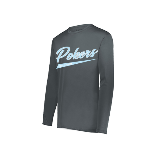 [222822.059.XS-LOGO2] Men's LS Smooth Sport Shirt (Adult XS, Gray, Logo 2)
