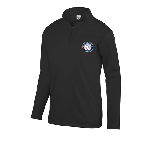 [DFW-FFQZ-BLK-AS-LOGO3] Men's FlexFleece 1/4 Zip (Adult S, Black, Logo 3)