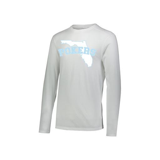 [3076.005.S-LOGO1] Youth LS Ultra-blend T-Shirt (Youth S, White, Logo 1)