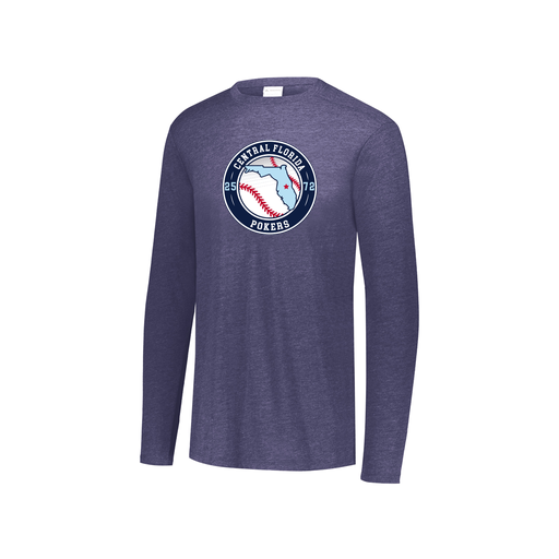 [3076.72N.S-LOGO3] Youth LS Ultra-blend T-Shirt (Youth S, Navy, Logo 3)