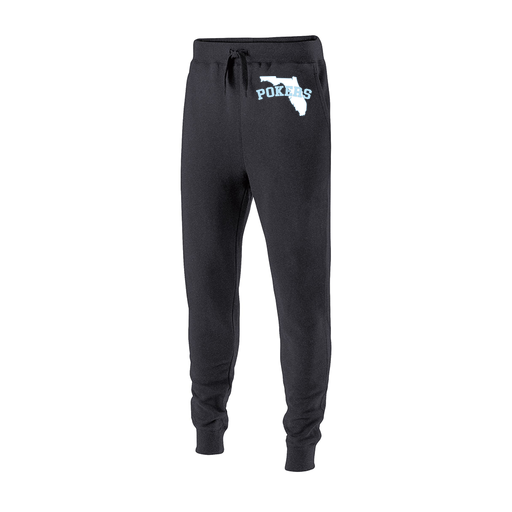 [229648.E83.S-LOGO1] Youth 60/40 Fleece Jogger (Youth S, Gray, Logo 1)