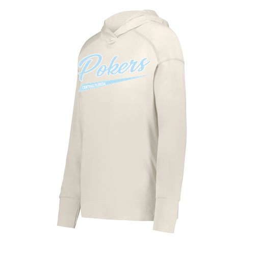 [222798-WHT-FAXS-LOGO2] Ladies Ventura Thin Knit Hoodie (Female Adult XS, White, Logo 2)