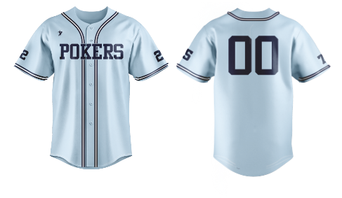 CF Pokers - Columbia Blue Jersey