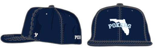 CF Pokers - Navy Script Hat